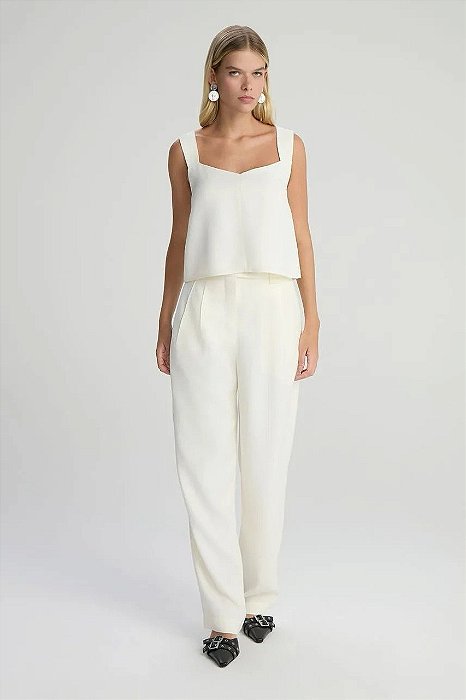 Conjunto NV Calça + Blusa Offwhite