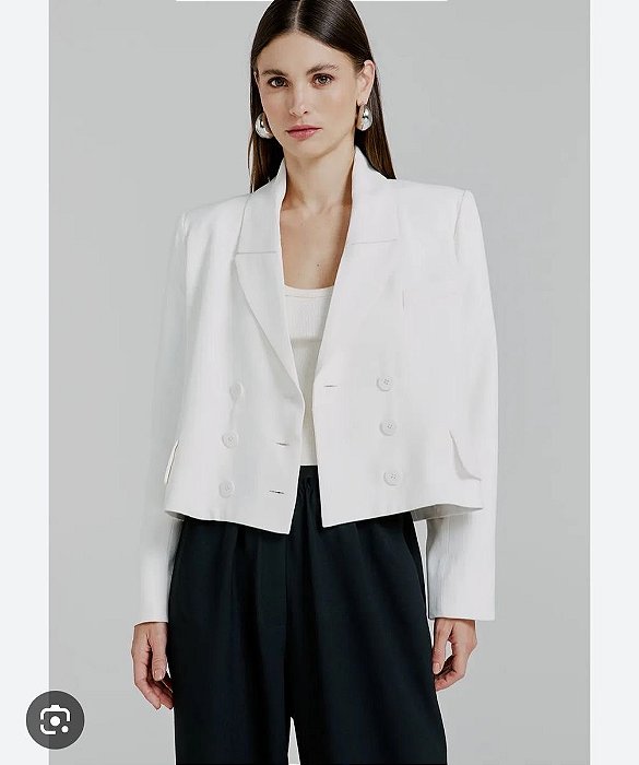 Blazer NV Offwhite Modelo Amalia
