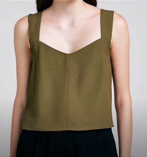 Blusa NV Verde Modelo Célia