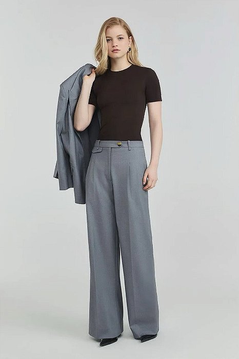 Calça NV Cinza Modelo Nine