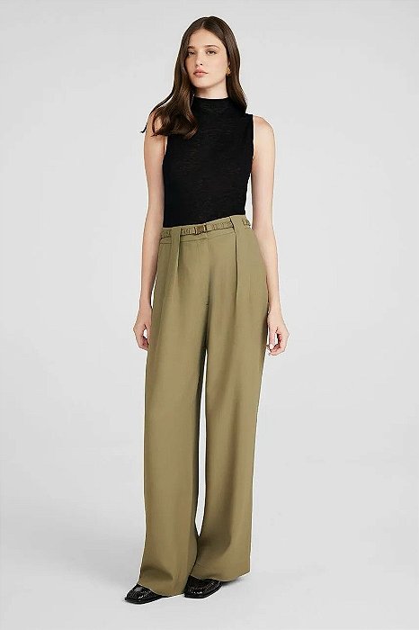 Calça NV Verde Moss Modelo Emilia