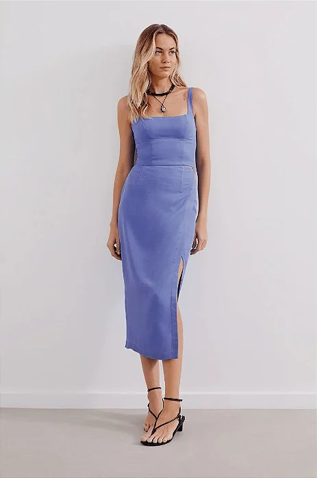 Conjunto Vix Saia + Top Lilás