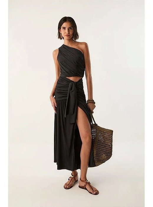 Conjunto Vix Saia + Top Preto