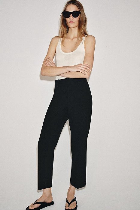 Calça Zara Preta Modelo Cigarrete