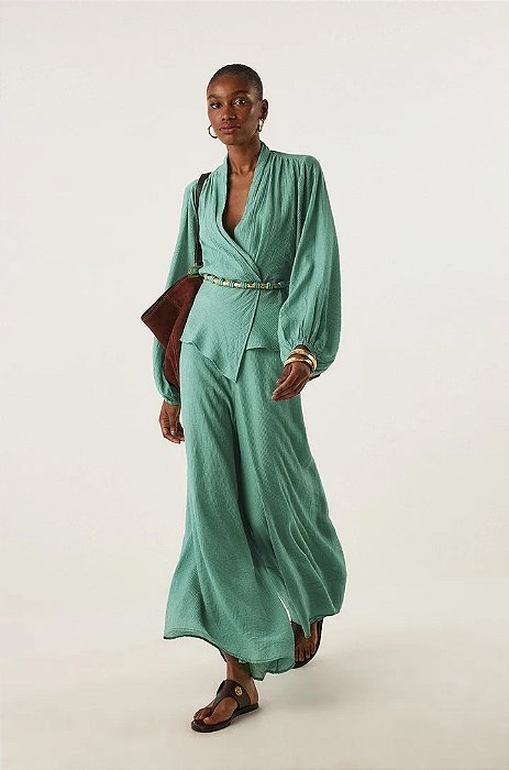 Conjunto Vix Calça + Blusa Verde Harvest