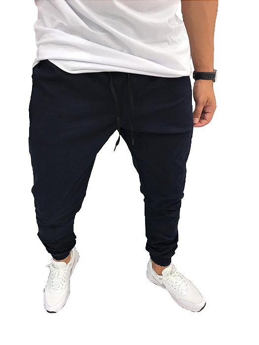 calça masculina jogger preta