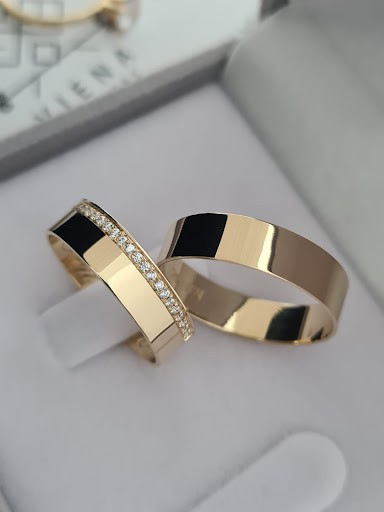 Par de Alianças Barcelona II  em Ouro18k - 5MM