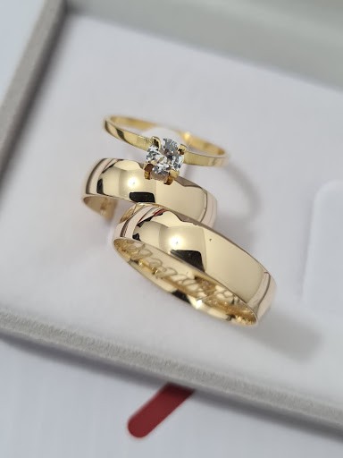 Par de Alianças Miami em Ouro18k - 5MM