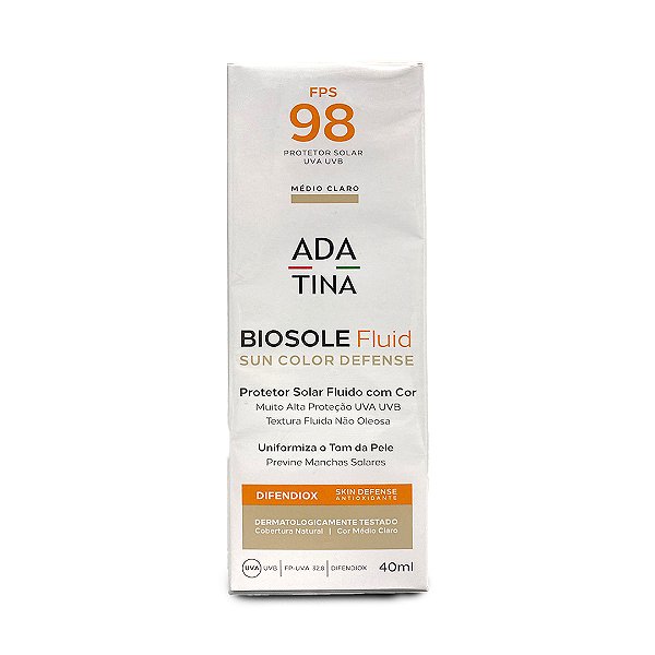 BIOSOLE FLUID FPS 98 40ML MÉDIO CLARO ADA TINA