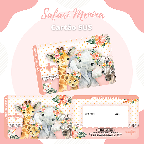 Cartao do SUS SAFARI 2