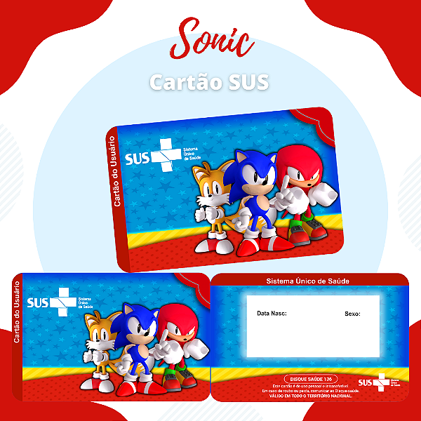 Cartao do SUS SONIC