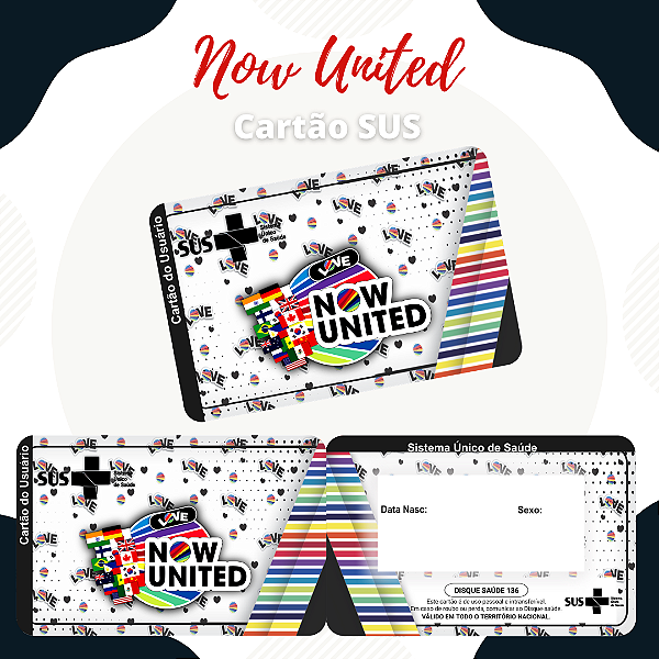 Cartao do SUS NOW UNITED