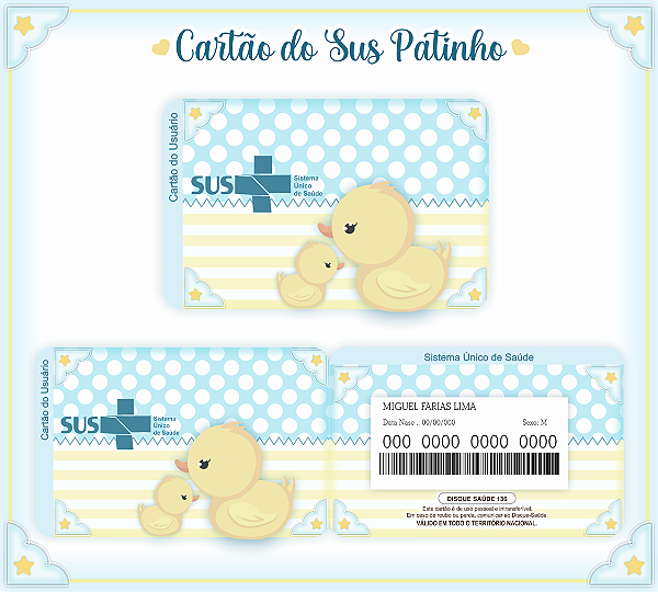 Cartao do SUS PATINHO