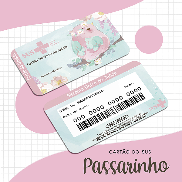 Cartao do SUS  PASSARINHA