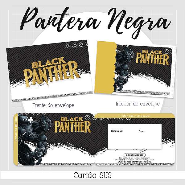 Cartao do SUS PANTERA NEGRA