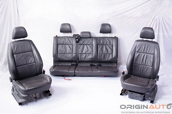 Jogo Bancos Couro VW Amarok Highline 2016 Completo Encostos