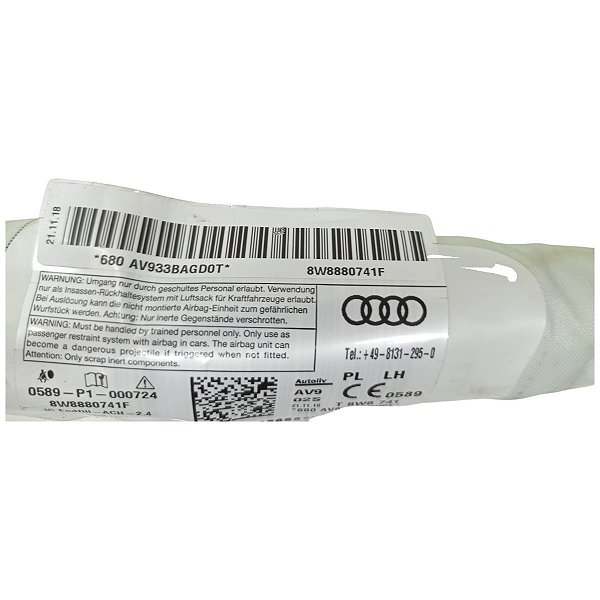 Airbag Cortina Audi A5 Plus 2019 Esquerda 8W88880741F