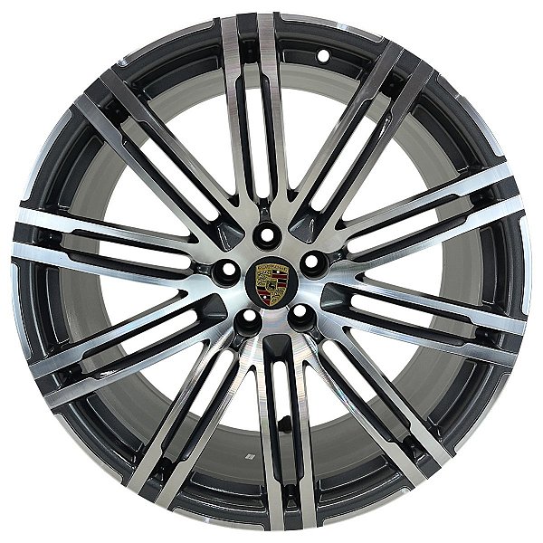 Roda Porsche Aro 21 Original Macan Turbo Impecável Traseira