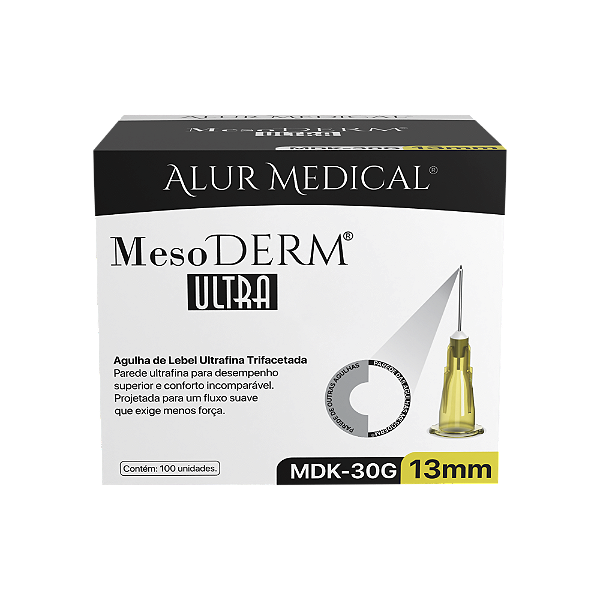 AGULHA LEBEL ULTRAFINA MESODERM 30GX13MM - CX/100 - ALUR
