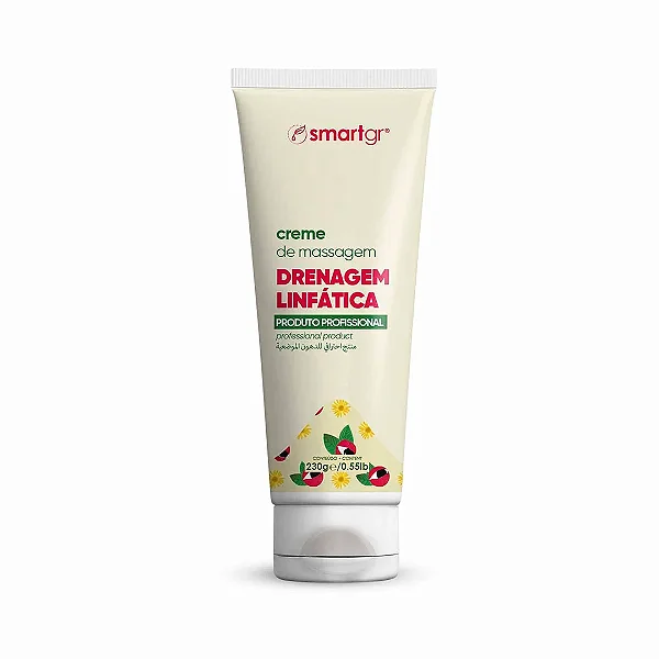 CREME DE MASSAGEM DRENAGEM LINFATICA 230G - SMART