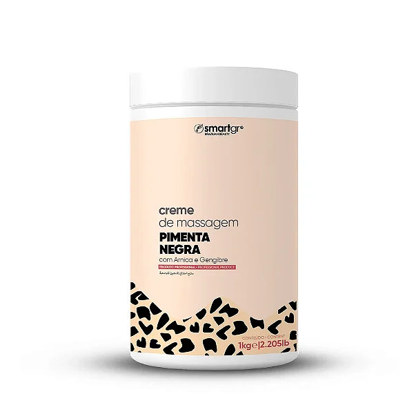 CREME DE MASSAGEM PIMENTA NEGRA 1KG - SMART