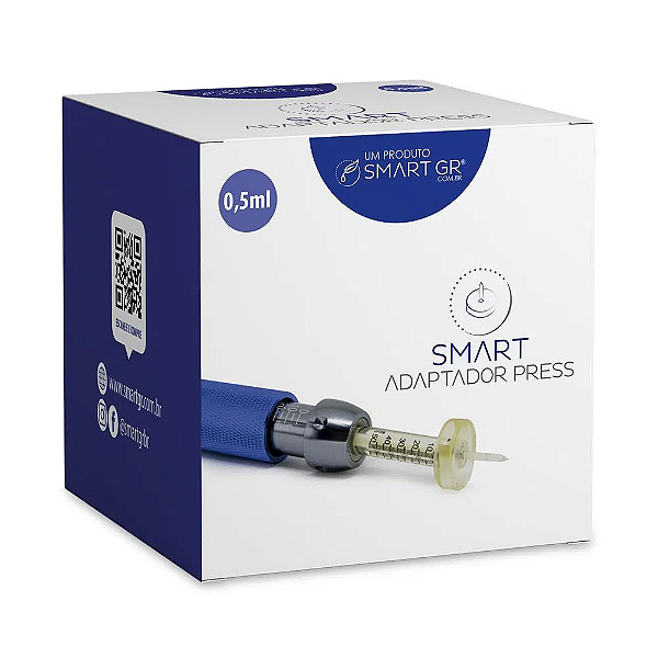 ADAPTADOR DESCARTAVEL CANETA PRESSURIZADA SMART PRESS 0,5ML - CX/10 - SMART