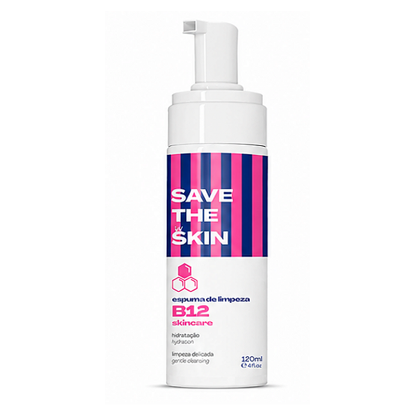 B12 SKINCARE ESPUMA DE LIMPEZA 120ML SAVE THE SKIN