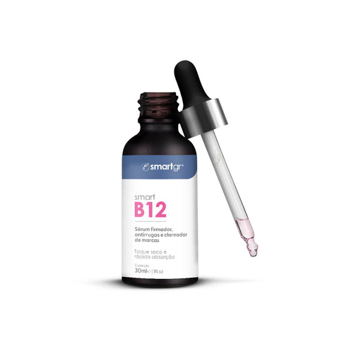 SERUM B12 FIRMADOR ANTIRRUGAS E CLAREADOR DE MARCAS 30ML - SMART