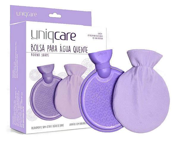 BOLSA AGUA QUENTE - REDONDA - 800ML - UNIQCARE