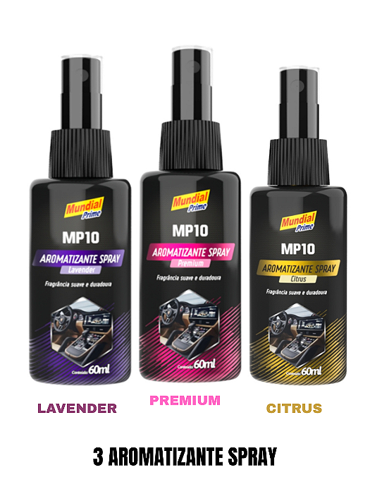 KIT 3 AROMATIZANTES/CHEIRINHO PARA CARRO,CASA-MUNDIAL PRIME
