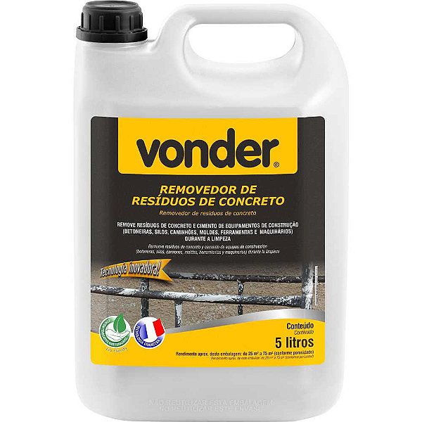 REMOVEDOR DE RESIDUOS DE CONCRETO 5L VONDER