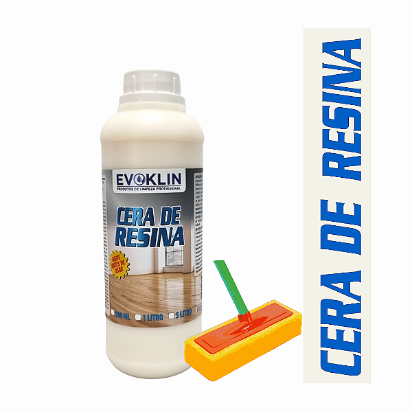 KIT CERA DE RESINA INCOLOR+RODO APLICADOR