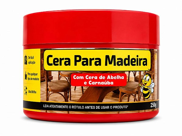 CERA PARA MADEIRA BRILHOCOR 250G