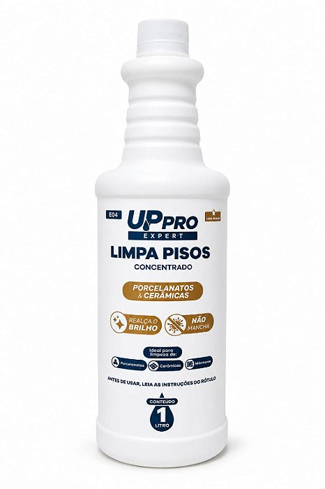 Limpa Pisos Concentrado UP PRO Porcelanato Laminado Cerâmica Mármore Granito Desengordurante Alto Rendimento