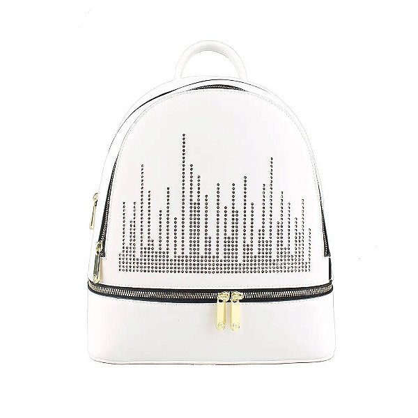 Bolsa Mochila Matelassê Santino - Branca