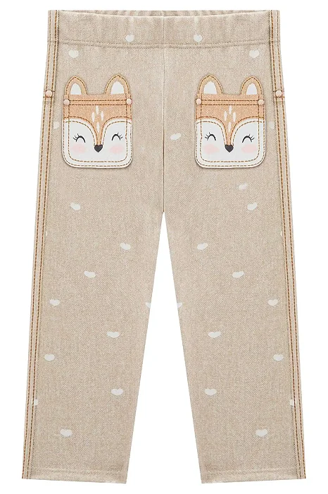 CALÇA LEGGING TÉRMICA ESTAMPADA INFANTI