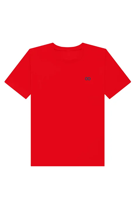 CAMISETA EM MEIA MALHA BÁSICA LUC.BOO