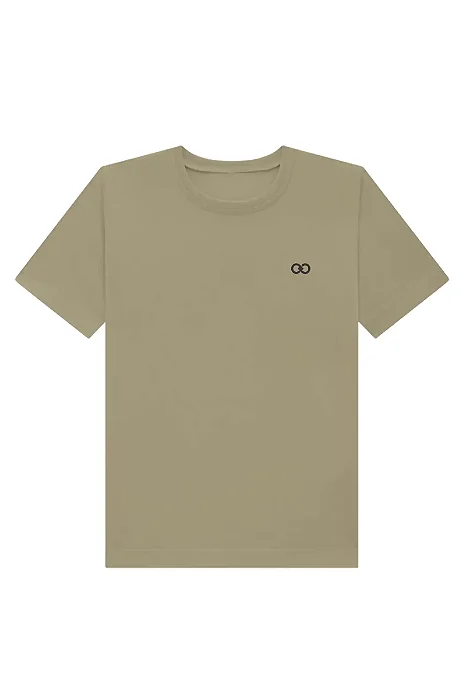 CAMISETA EM MEIA MALHA BÁSICA LUC.BOO