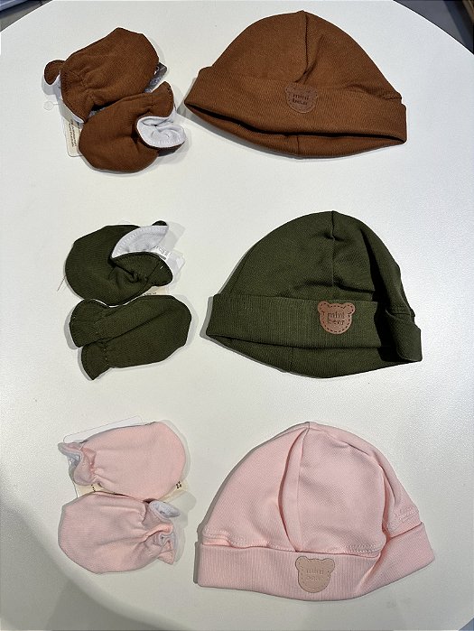 KIT LUVA E TOUCA MINI BEAR