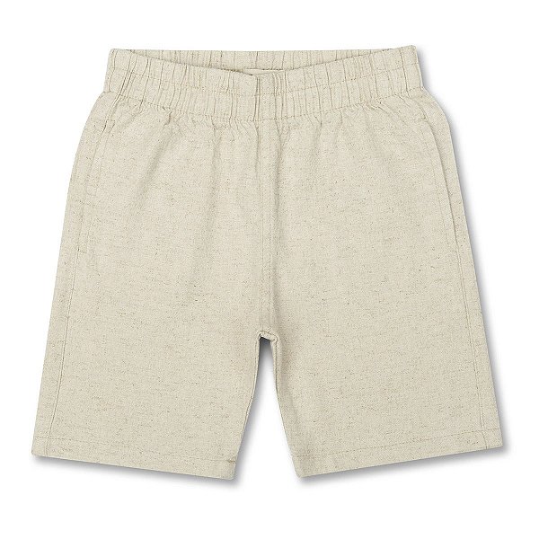 BERMUDA EM LINHO COM ELASTANO LISA DAME MINI