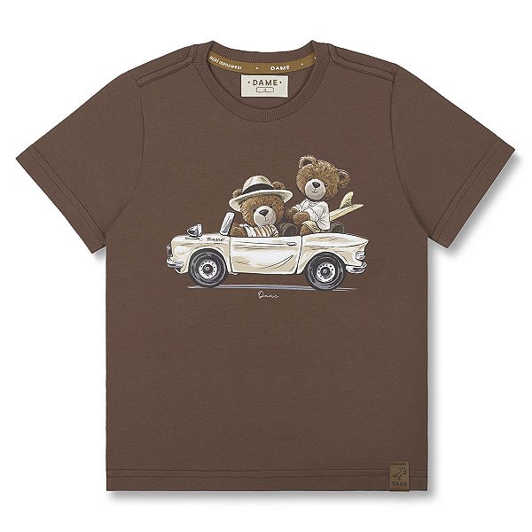 CAMISETA EM ALGODÃO TEDDY CONVERSÍVEL DAME MINI