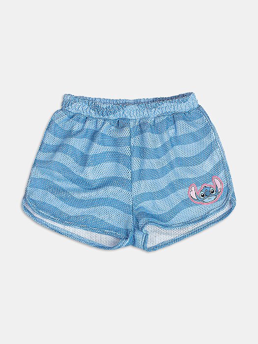 SHORTS SAÍDA DE PRAIA STITCH MOMI