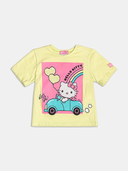 BLUSA MANGA CURTA CARRO HELLO KITTY MOMI