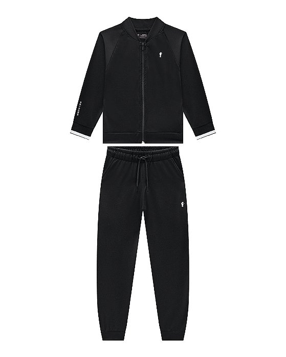 Conjunto Infantil Jaqueta e Calça Helanca Onda Marinha