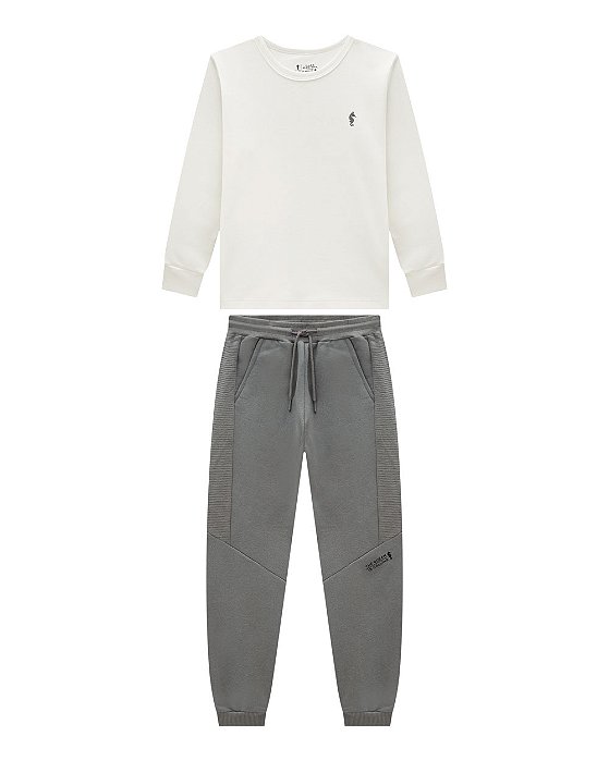 Conjunto Infantil Onda Marinha Inverno Manga Longa