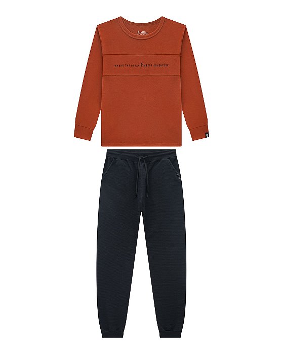 Conjunto Infantil Onda Marinha Moletom Inverno