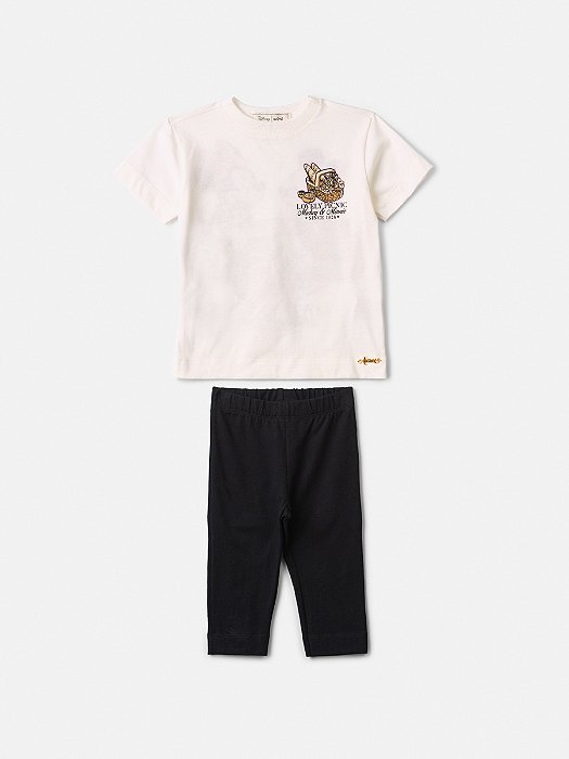 Conjunto Infantil Feminino Mickey e Minnie Picnic