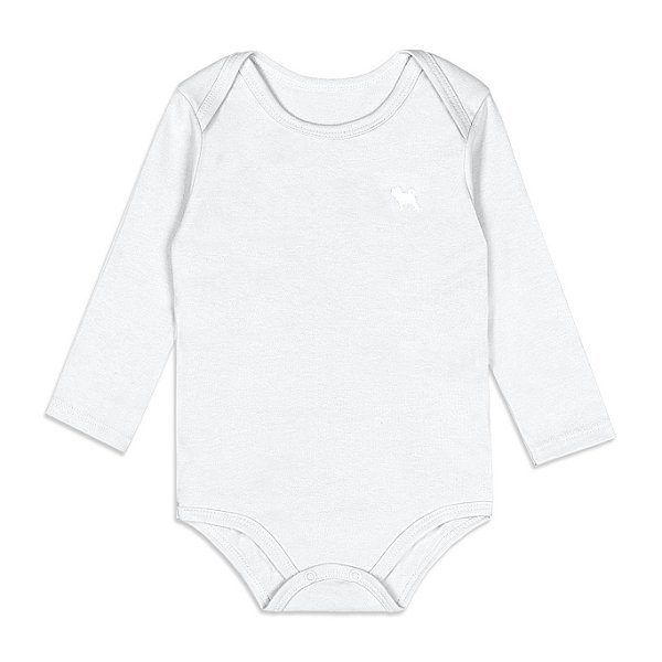 Body Bebê Manga Longa Charpey Cores Básicas