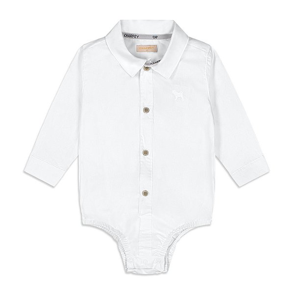 Body Camisa Social Bebê Charpey Manga Longa