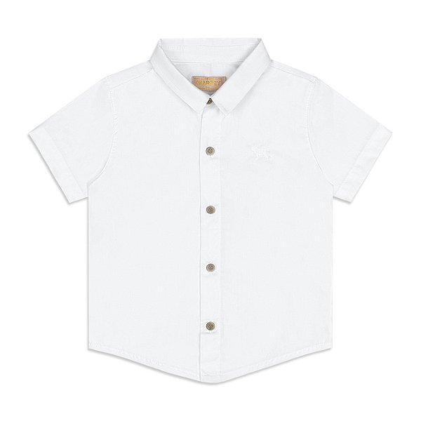 Camisa Social Infantil Charpey Manga Curta